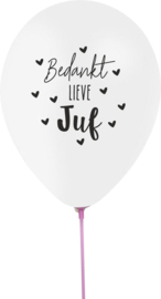 Ballon 'bedankt juf'