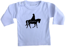 Kindershirt Sint op paard naam sierlijk