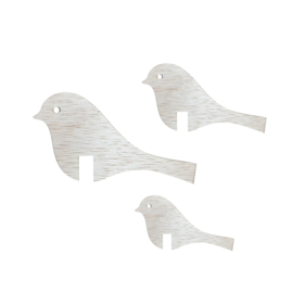 Pin-on Bird | set 3 stuks