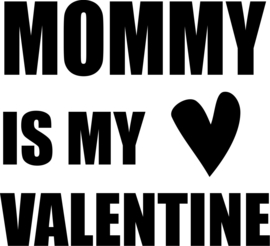strijkapplicatie mommy is my valentine hartje
