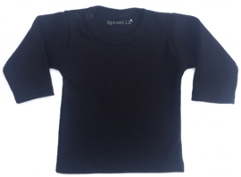 kinder t-shirt zwart lange mouwen