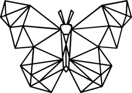 strijkapplicatie vlinder geometrisch