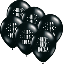 6 ballonen 'Hoera'