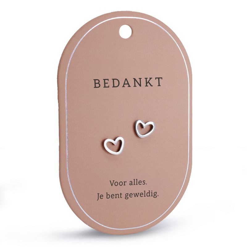 Oorbellen | Bedankt | zilver