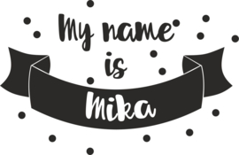strijkapplicatie naam 'my name' lint