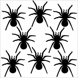 Strijkapplicatie strooi spinnen