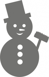 strijkapplicatie Sneeuwpop