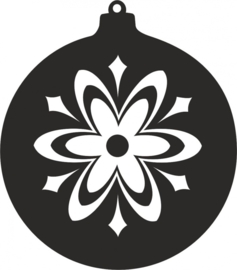 strijkapplicatie Kerstbal 2