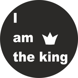 strijkapplicatie I am king cirkel