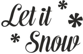 strijkapplicatie 'let it snow'