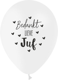 Ballon 'bedankt juf'