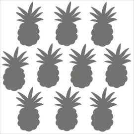 Strijkapplicatie strooi ananas