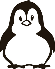 strijkapplicatie pinguin