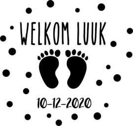 Muursticker | raamsticker welkom naam