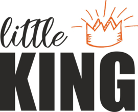 strijkapplicatie little king met kroontje