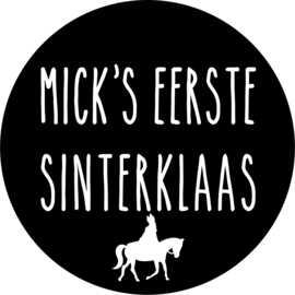 Strijkapplicatie Eerste Sinterklaas naam