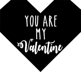 strijkapplicatie you are my valentine