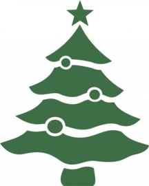 Kerstboom met ballen
