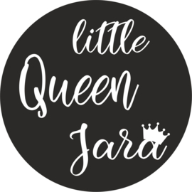 strijkapplicatie little Queen naam