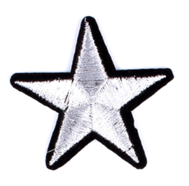 Patch ster zilver