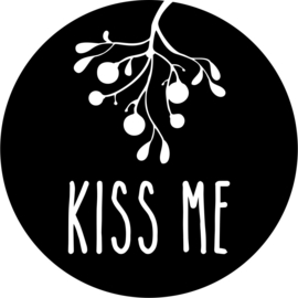 strijkapplicatie cirkel kiss me