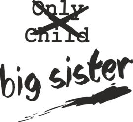 strijkapplicatie big sister kruis