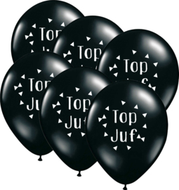 6 ballonen 'Top Juf'