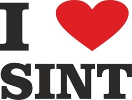 I love Sint rood hart