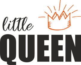 strijkapplicatie little queen met kroontje