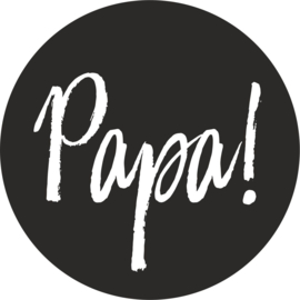 strijkapplicatie papa! cirkel