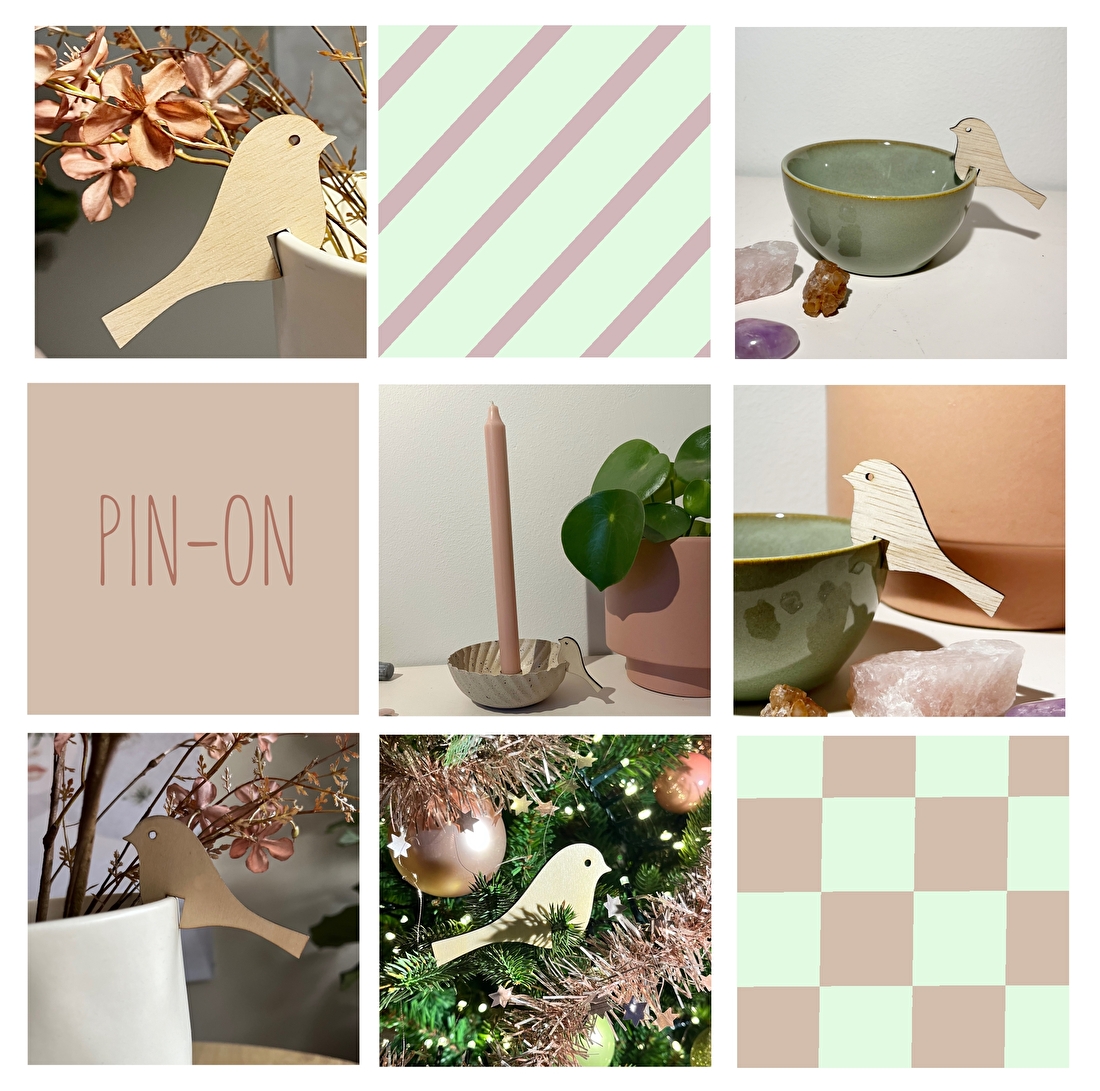 pin-on bird