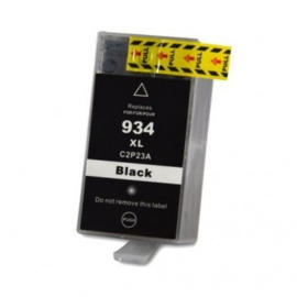 Geschikt HP 934XL (C2P23AE) inktcartridge zwart hoge capaciteit van inktpatronenexpress