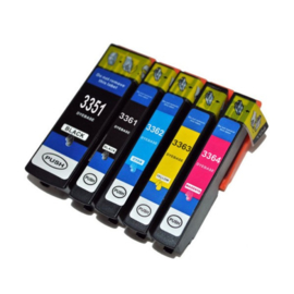 Geschikt Epson 33XL multipack 5 kleuren hoge capaciteit Set  van inktpatronenexpress