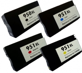 Geschikt HP 950 XL & 951 XL set 4 met chip van inktpatronenexpress