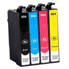 Geschikt 604XL inktcartridge SET 4 stuks hoge inhoud van inktpatronenexpress