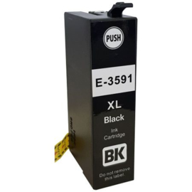 Geschikt Epson 35XL (T3591) inktcartridge zwart hoge capaciteit  van inktpatronenexpress