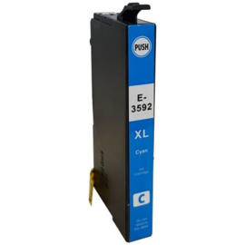 Geschikt Epson 35XL (T3592) inktcartridge cyaan hoge capaciteit  van inktpatronenexpress