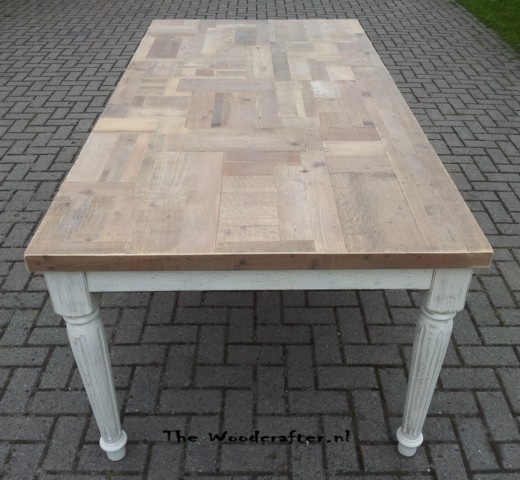 brocante steigerdeel tafel patchwork