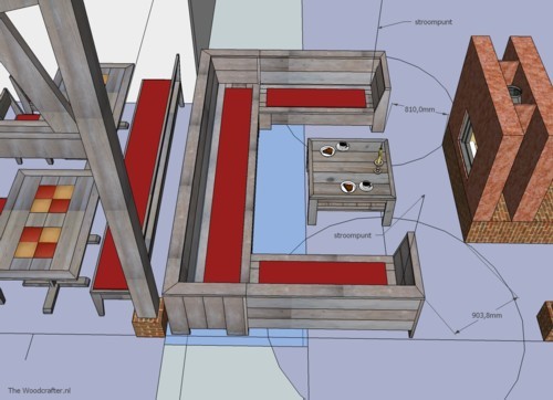 3D visualisatie Loungehoek