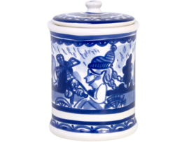 Blond Delfts blauw voorraadpot