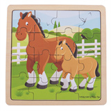 Puzzel paard met veulen