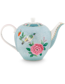 Pip Studio Blushing Birds theepot blauw