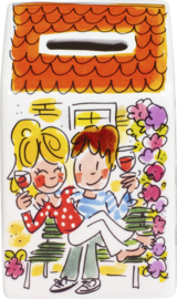 Blond Even Bijkletsen Spaarpot huisje