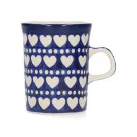 Bunzlau Blue Valentine - Rechte Mok - diverse maten