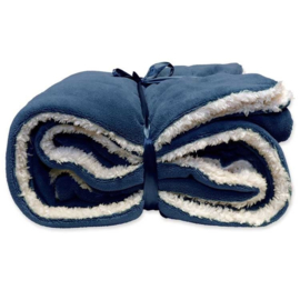 Plaid XL blauw