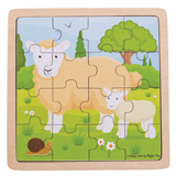 Puzzel schaap met lam