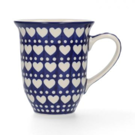 Bunzlau Blue Valentine - Tulp mok - diverse maten