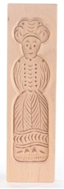 Speculaasplank vrouw 25 x 7 cm