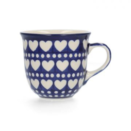 Bunzlau Blue Valentine - Tulp mok - diverse maten