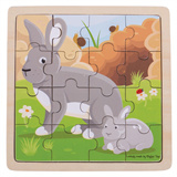 Puzzel konijn met lamprei